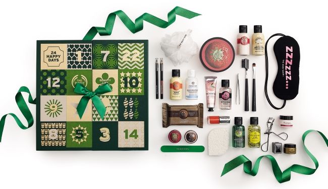 Calendrier de l'avent classique the body shop à 85€
